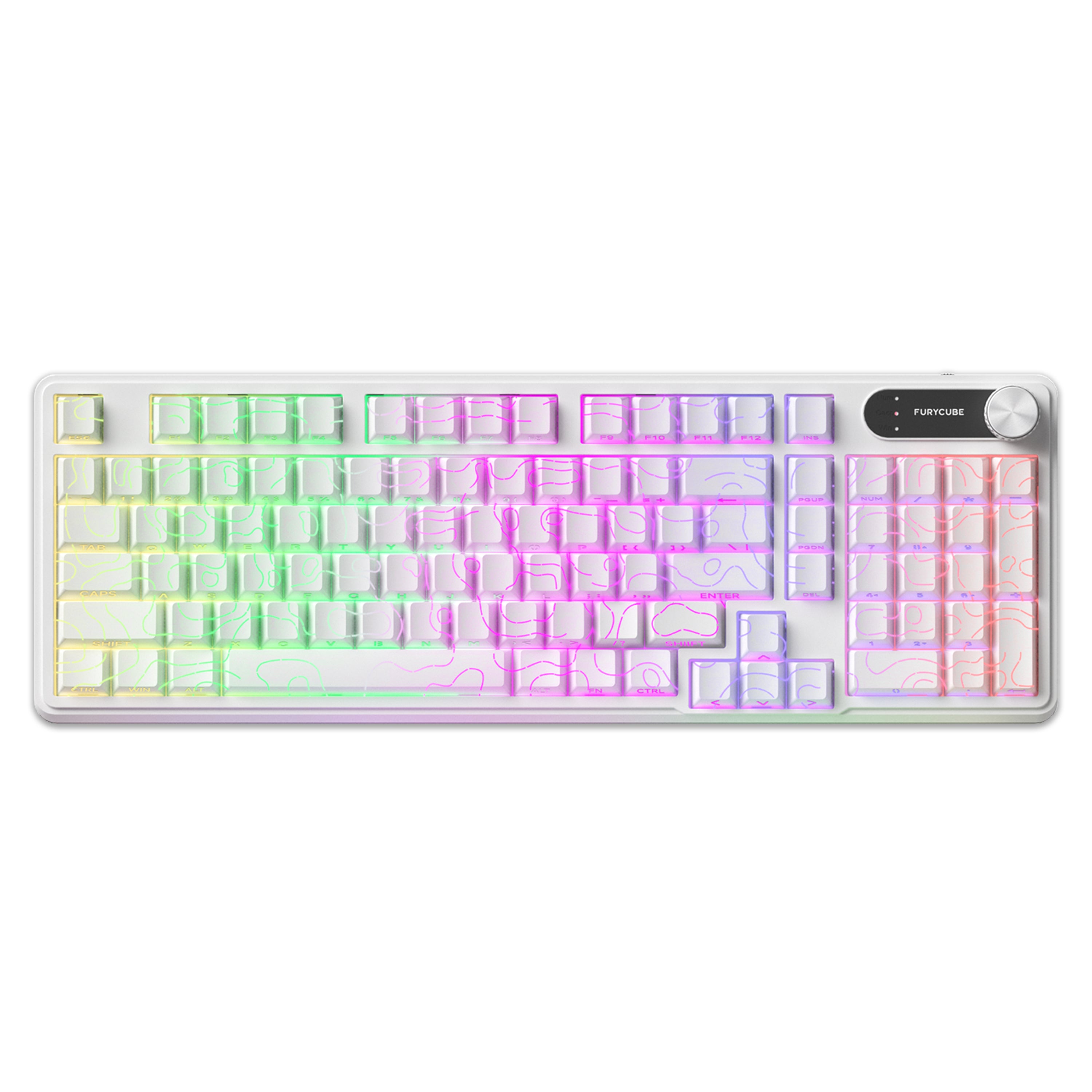 FURYCUBE IP98 Mechanical-feel Office/Gaming Keyboard